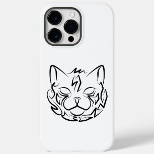 Black and White Tribal Cat Case-Mate iPhone 14 Pro Max Case
