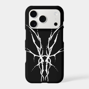 Black and White Tribal Deer Skull Hunting Design