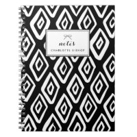 Black and White Tribal Diamonds Pattern