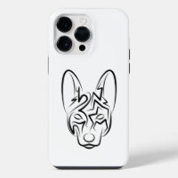 Black and White Tribal Dog