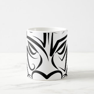 Black and White Tribal Dragon Coffee Mug