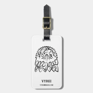 Black and White Tribal Eagle Luggage Tag
