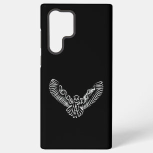Black and White Tribal Flying Owl Samsung Galaxy Case