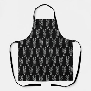 Black and White Tribal Horse Apron