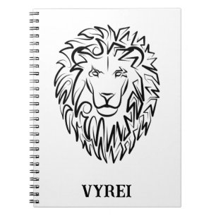 Black and White Tribal Horse Notebook