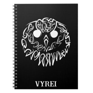 Black and White Tribal Orca Notebook