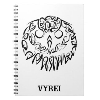 Black and White Tribal Owl Notebook