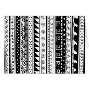 Black and white Tribal pattern