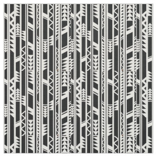 Black and White Tribal pattern Fabric