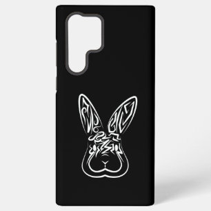 Black and White Tribal Rabbit Samsung Galaxy Case