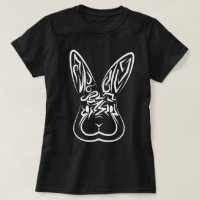 Black and White Tribal Rabbit
