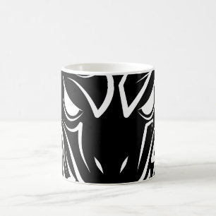 Black and White Tribal Snake Coffee Mug