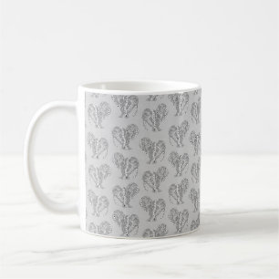 Black and White Tribal Tattoo Manatees Coffee Mug