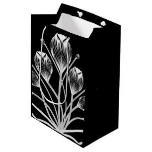 Black and White Tulip Owlsprey H&S Gift Bag
