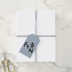 Black and White Tuxedo Cats Gift Tags