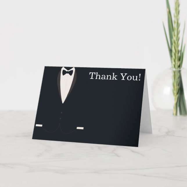Black and White Tuxedo Thank You (Front)