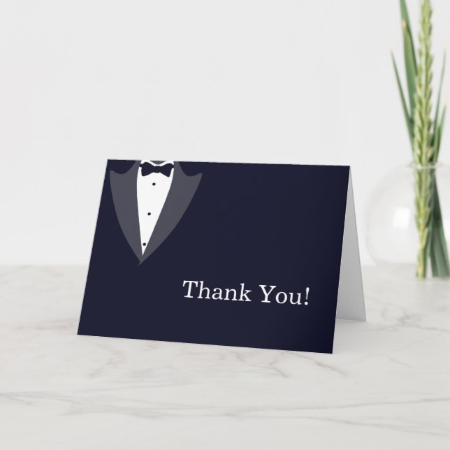 Black and White Tuxedo Thank You (Front)