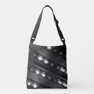 Black and White Twinkle Lights Crossbody Bag