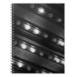 Black and White Twinkle Lights Notebook