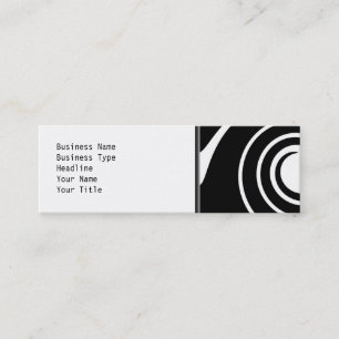 Black and White Twist. Mini Business Card