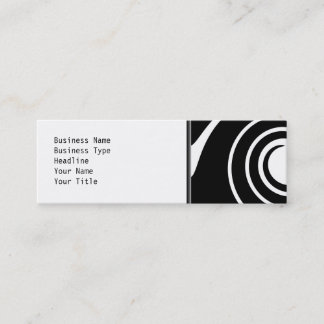 Black and White Twist. Mini Business Card