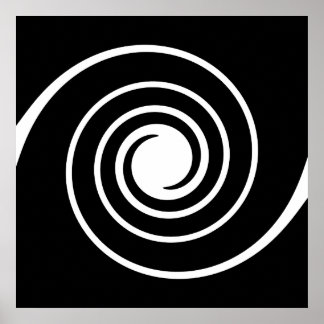 Black and White Twist. Poster