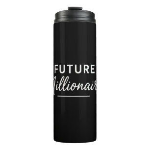 Black and White Typography Clean Modern Motivation Thermal Tumbler