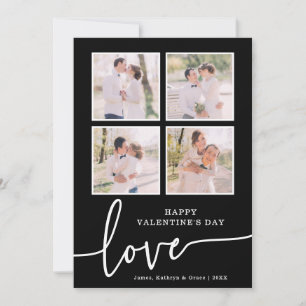 Black and White Valentine's Day Card