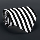 Black and White Vertical Referee Stripes Tie<br><div class="desc">Black and white vertical stripes pattern.</div>