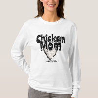 Black and White Vintage Chicken Mum