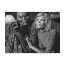 Black and White Vintage Monster Film