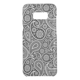 Black & and white vintage paisley pattern 2a uncommon samsung galaxy s8 plus case