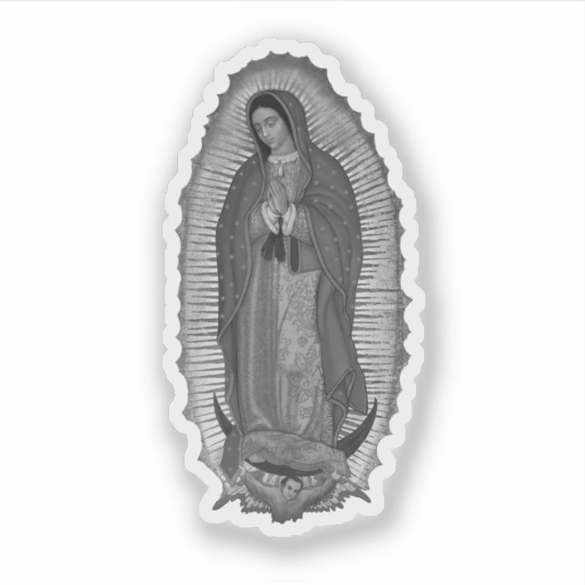 Black and White Virgen de Guadalupe (Front)
