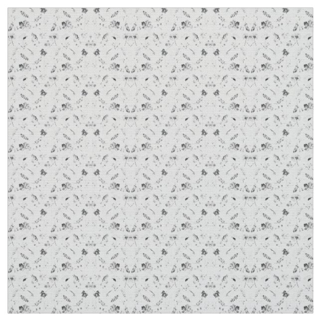 Black and white wallpaper with a beautiful leaf de fabric (Swatch)