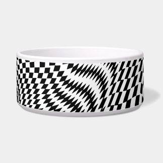Black and White Warped Checkers