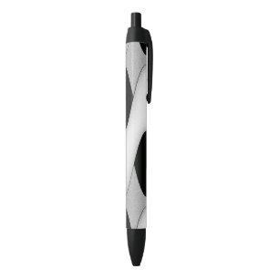 Black and White Wave Ink Pen