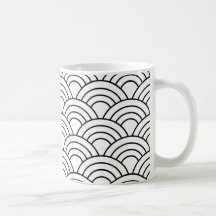 Black and White wave pattern