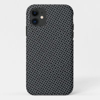 Black and White Wavy Lines Design