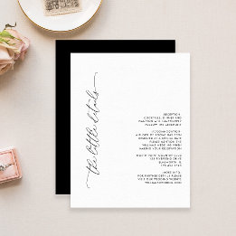 Black and White Wedding Details Enclosure Card