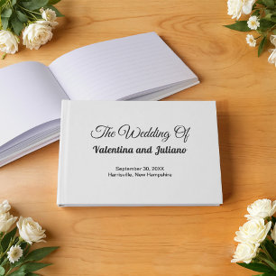 Black and White Wedding Guest Book
