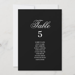 Black and White Wedding Invitation
