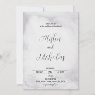 Black and White Wedding Invitations