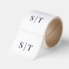 Black and White Wedding Monogram