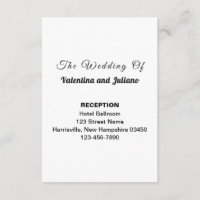 Black and White Wedding Reception Portrait