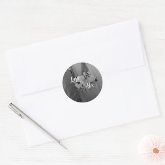 Black And White Wedding Sticker