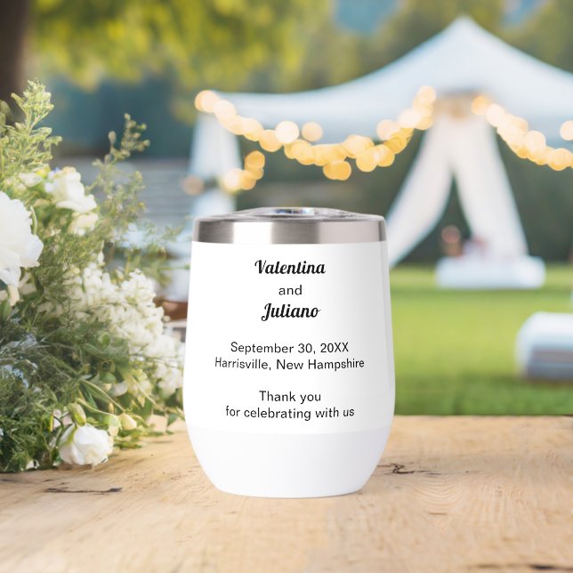 Black and White Wedding Tumbler (Wedding (Rotated))