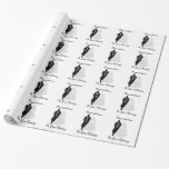 Black And White Wedding Wrapping Paper<br><div class="desc">Wedding gift wrap paper black and white bride and groom that you can customise with any text of your choice. Should you require any help with customising then contact us through the link on this page. Bride and groom black and white wedding gift wrapping paper.</div>