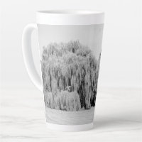 Black and White Weeping Willow Trees
