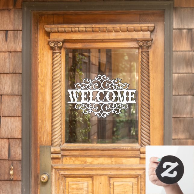Black and White Welcome Door (Home Door)
