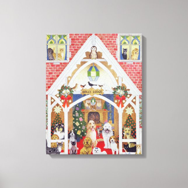 Black and white whiskers canvas print (Front)